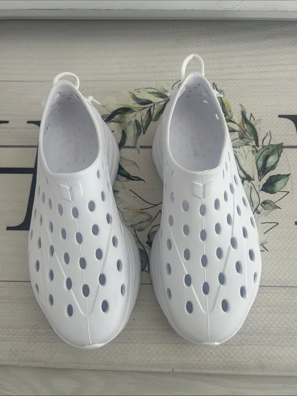 Women's White Athletic Slip-On Water-Friendly Shoes